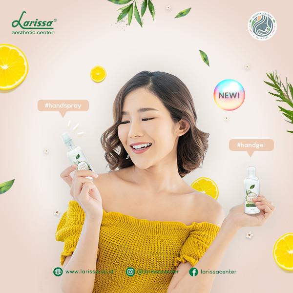 Hand Sanitizer Spray Lemon Scented Tea Tree Oil