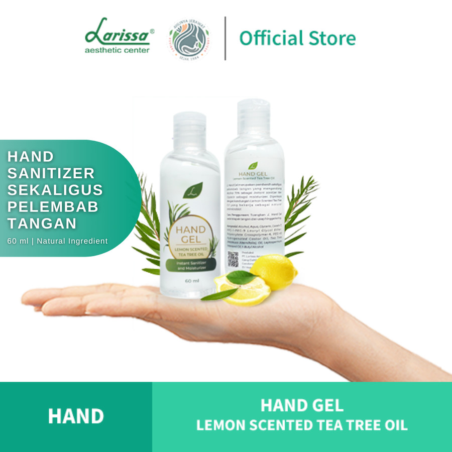 Hand Sanitizer Gel Lemon Scented Tea Tree Oil